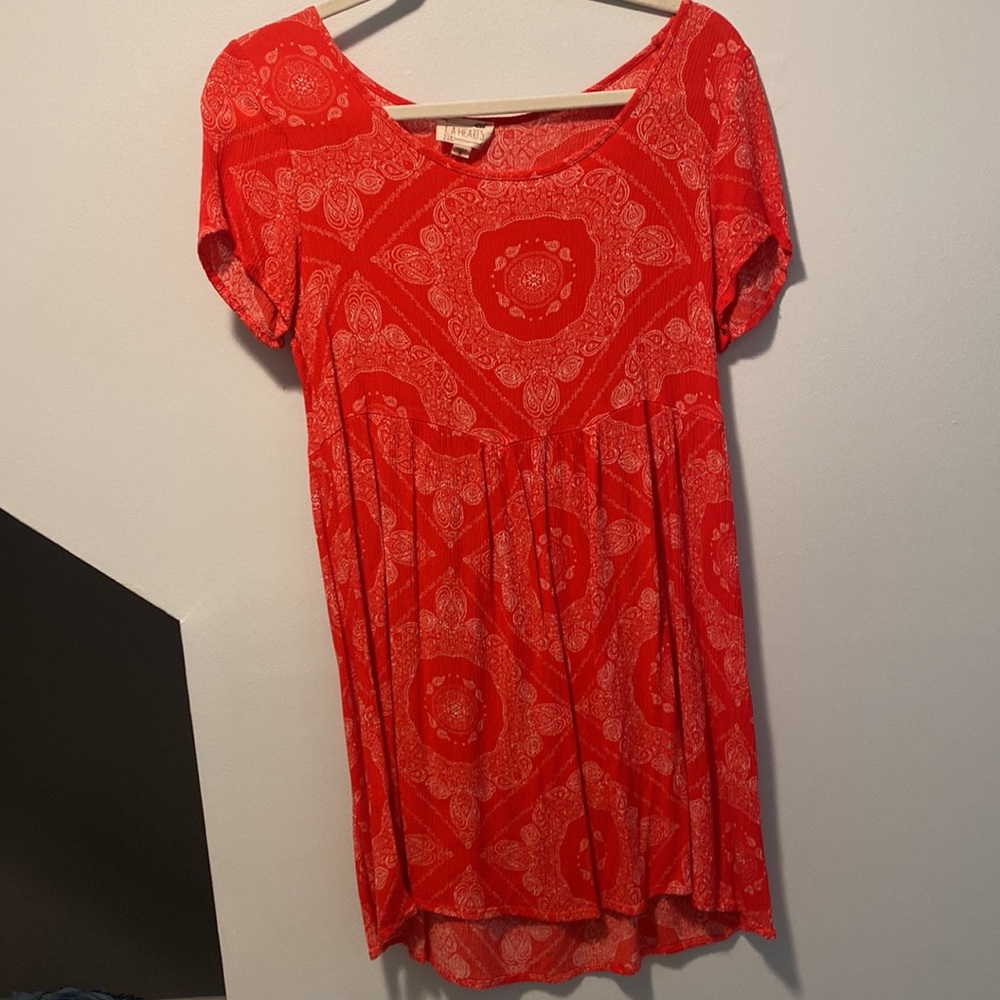 Red Patterned Sundress - Picture 2 of 5